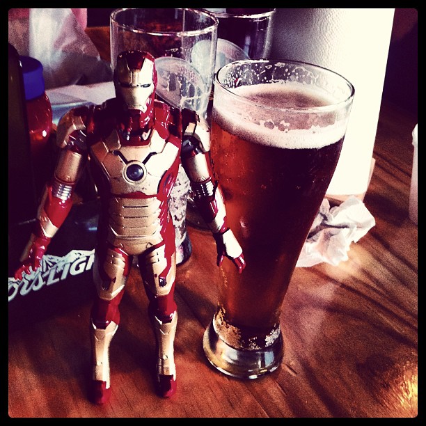 Great food, Beer & Iron Man @teddysbrgrjoint