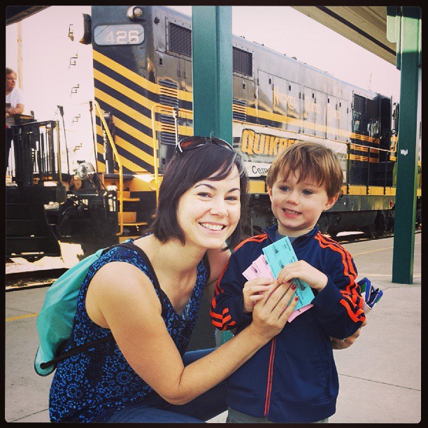 Riding the train to the State Fair today!