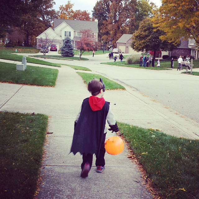 1st Trick or Treat for Max.