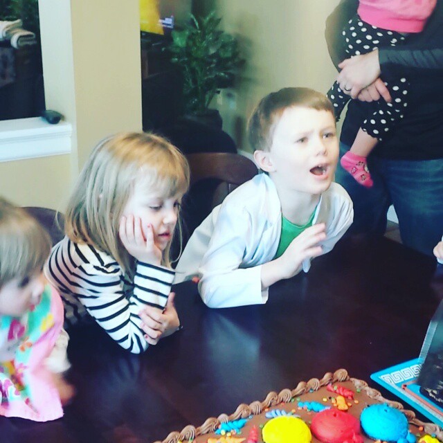 Excited for cake