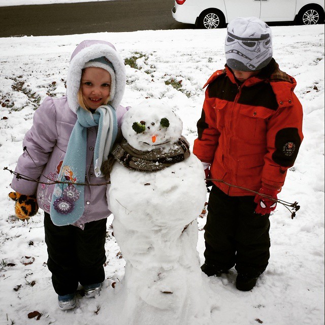 Caroline, Snowman & Max