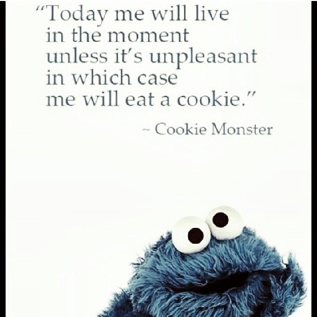 Anyone else notice that Cookie Monster is a terrible role model for children learning to speak?