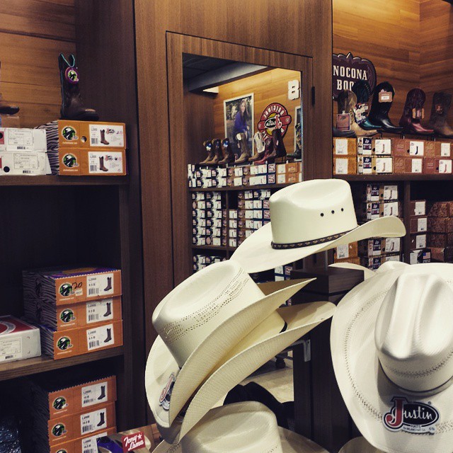 Hmmm. Texas souvenir: Boots or hat? Boots or hat? Decisions, decisions.