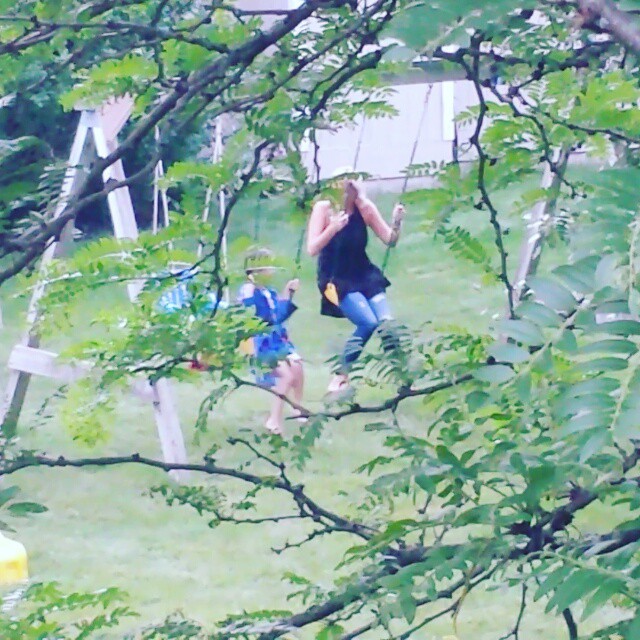 Max swinging with @lauren_snyderrr