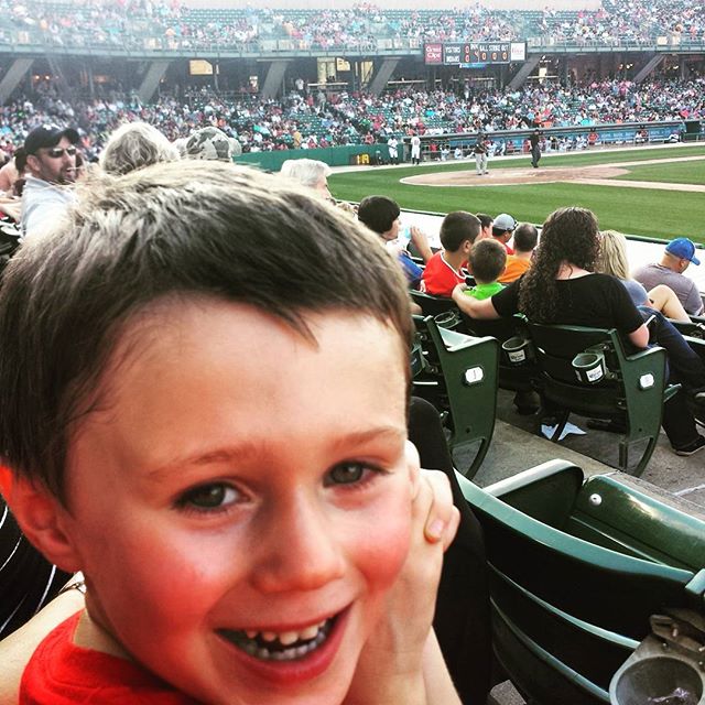 Post (blue) cotton candy at the Indians game.