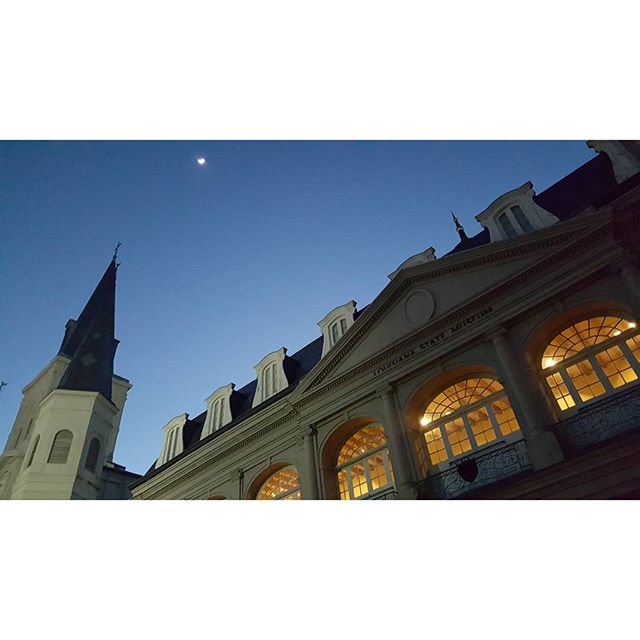 Moon, over Bourbon Street