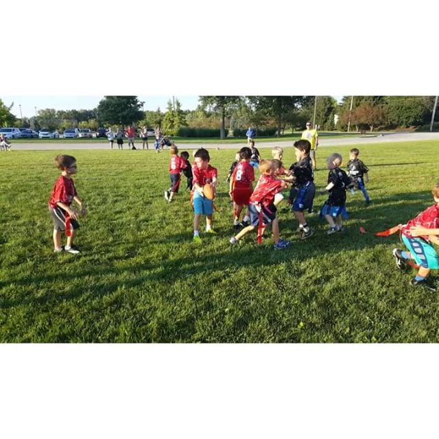 Max working on his QB skills.