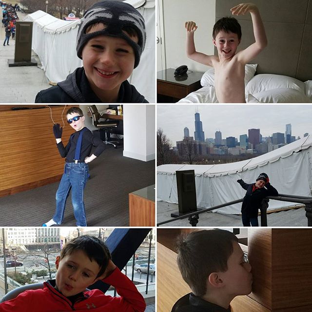 Max had a fun trip to Chicago.