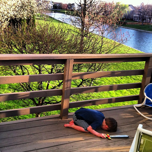 Kneeling before Spring