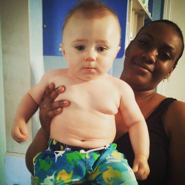 #tbt Baby Max with his first Other Mother, Ms. Tanya