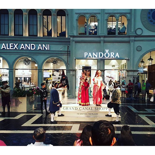 Some theater to go with your shopping.