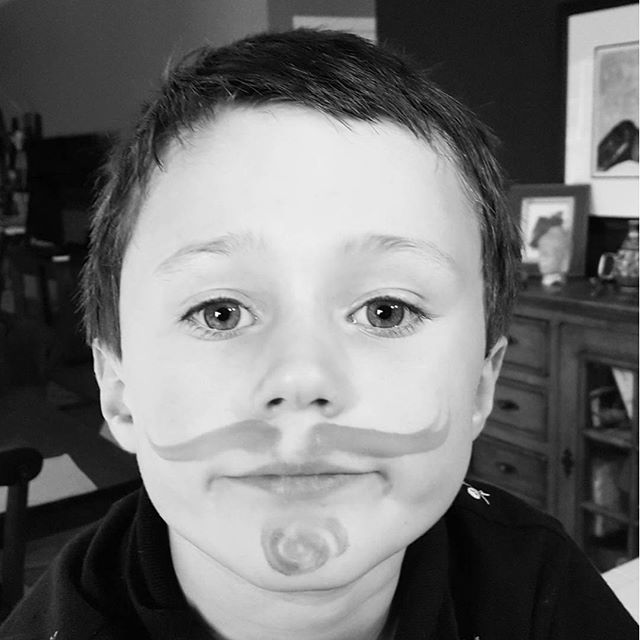Face paint today. Max was Will Turner.