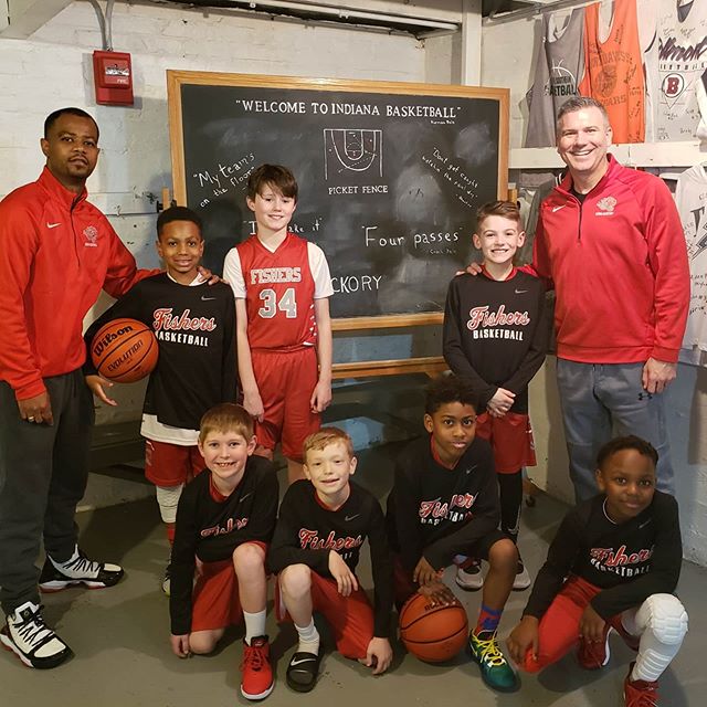 Great win today for the 3rd Grade Fishers Basketball Team vs. HSE White. They even got to be Hickory on the scoreboard!
