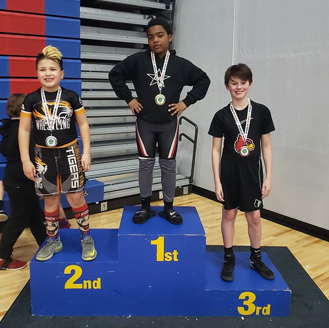 3rd Place Finish @ City CYO Tournament. 3rd/4th Grade 105lb Division. Not too shabby for having gone to only one practice last few months... #basketballplayerwrestling
